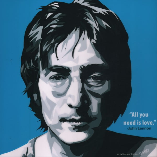 Obraz "John Lennon - All you need is love"