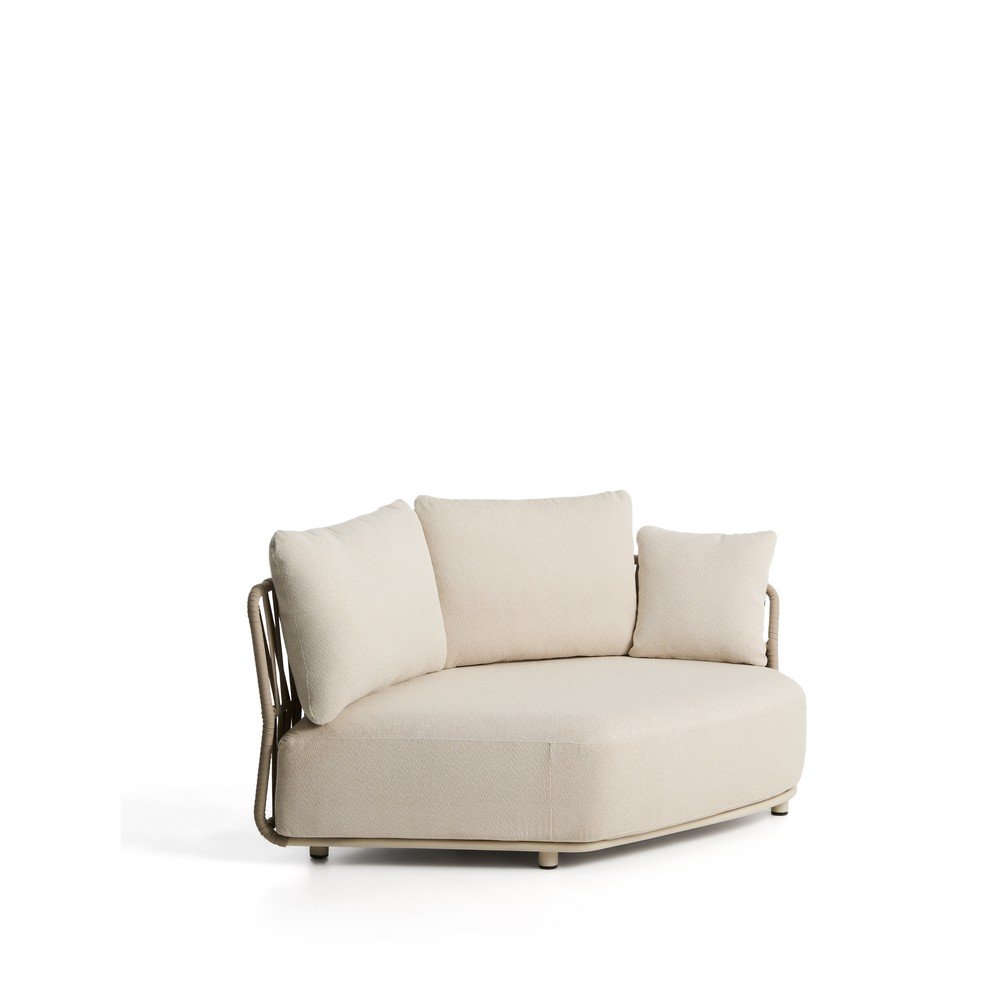 Beżowa/szarobrązowa modułowa sofa ogrodowa 167 cm Osani – Kave Home