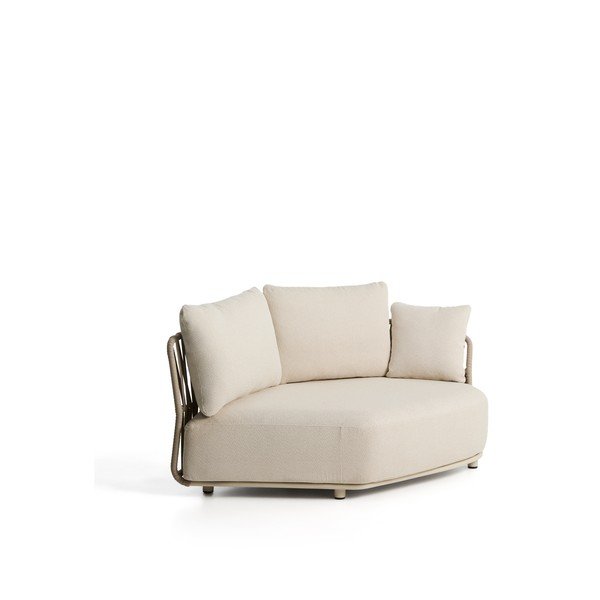 Beżowa/szarobrązowa modułowa sofa ogrodowa 167 cm Osani – Kave Home