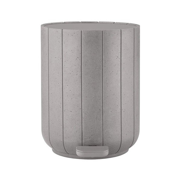 Jasnoszary kosz na śmieci z pedałem z żywicy polimerowej 3 l Kua – Blomus