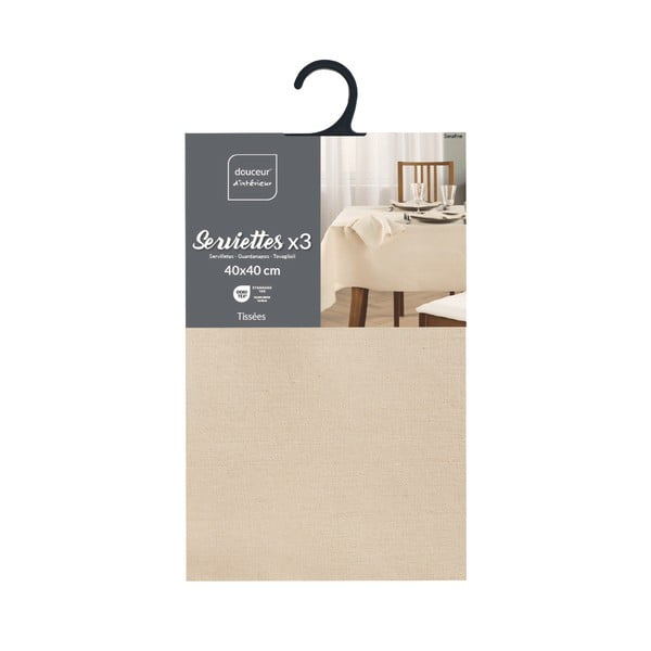 Serwetki zestaw 3 szt. 40x40 cm Serafine – douceur d'intérieur-image-4