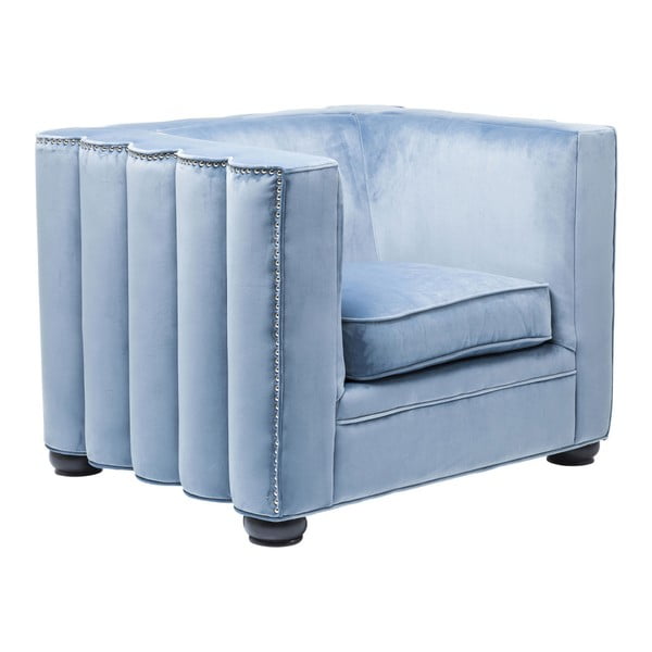 Niebieski fotel Kare Design Wave