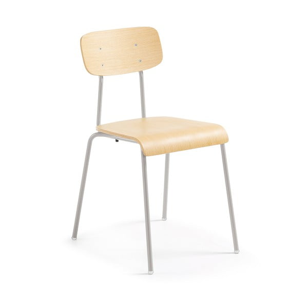 Zestaw 4 krzeseł z szarymi nogami La Forma Klee