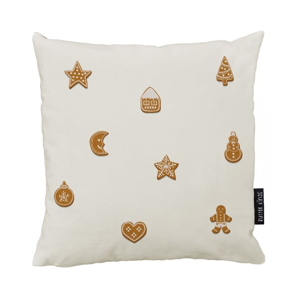 Poszewka na poduszkę ze świątecznym motywem 45x45 cm Gingerbreads – Butter Kings