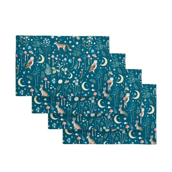 Tekstylne maty stołowe zestaw 4 szt. 30x46 cm Enchanted Twilight Animals – Catherine Lansfield