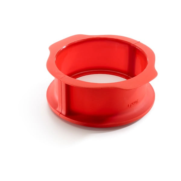 Czerwona silikonowa otwierana forma do tort Lékué, ⌀ 15 cm