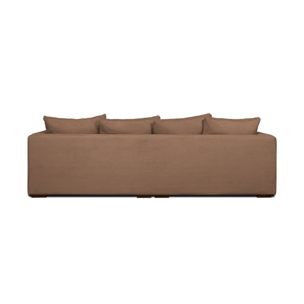 Jasnobrązowa sztruksowa sofa 266 cm Comfy – Scandic-image-3