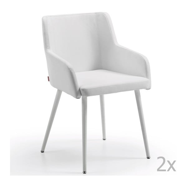 Zestaw 2 białych krzeseł La Forma Danai