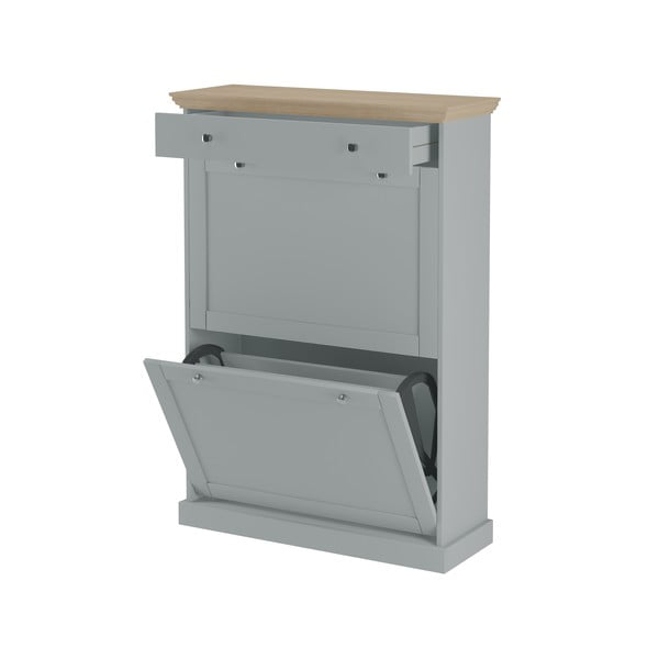 Szara uchylna szafka na buty Binz – Støraa-image-3