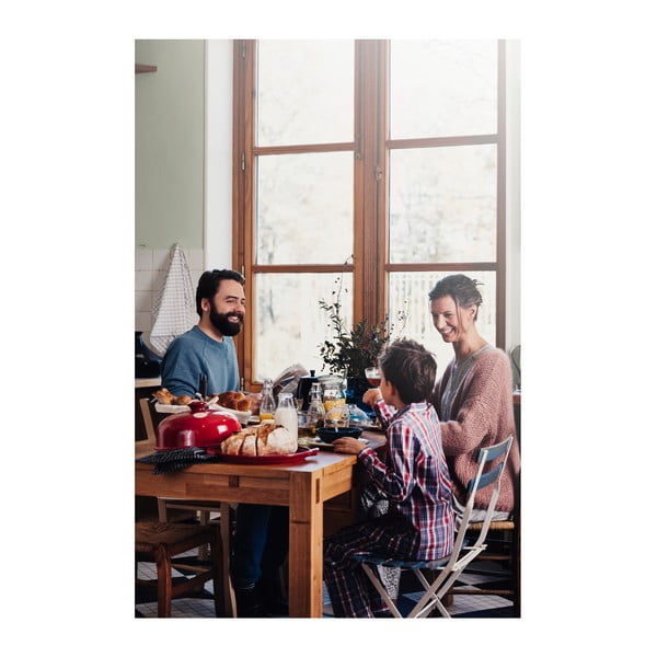 Czerwona ceramiczna okrągła forma do pieczenia chleba Emile Henry, ⌀ 28,5 cm-image-4