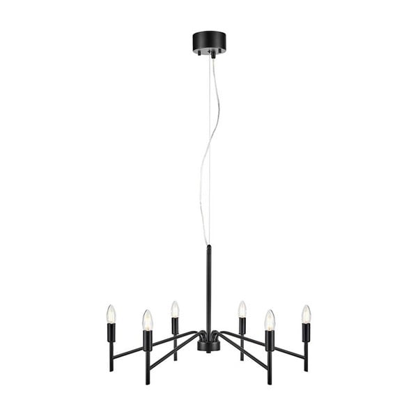 Czarna lampa wisząca Markslöjd Monarch, ø 70 cm-image-3
