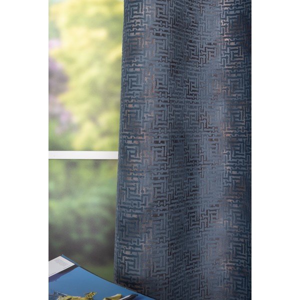Antracytowa zasłona 140x260 cm Terra – Mendola Fabrics-image-3