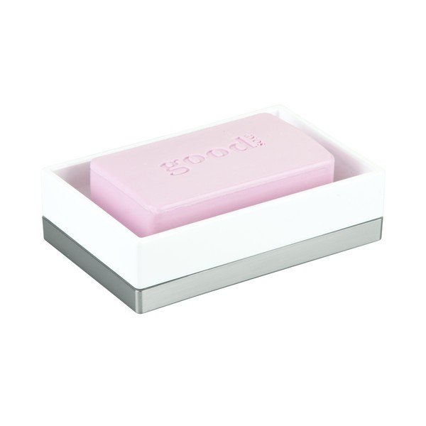 Biała mydelniczka iDesign Clarity, 13x8 cm-image-2