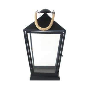 Czarny lampion Esschert Design Classical, wys. 45,6 cm