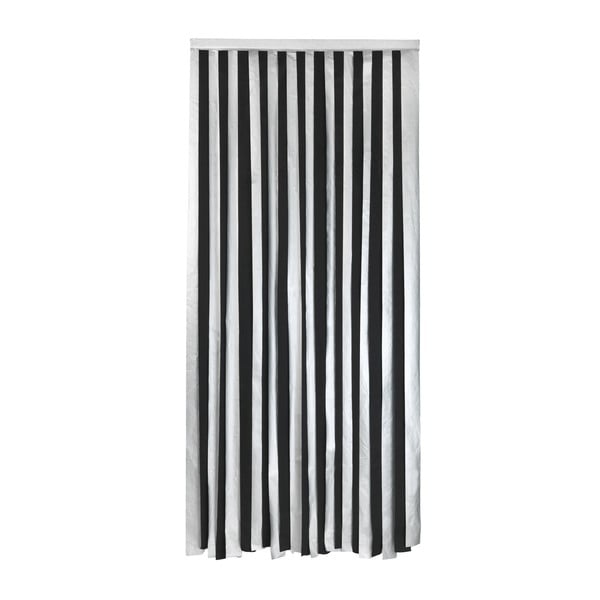 Zasłona termiczna na drzwi w czarno-srebrnym kolorze 90x200 cm – Maximex