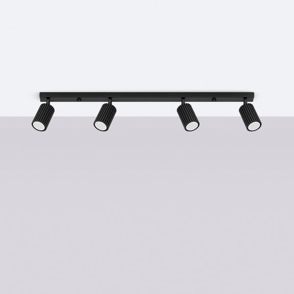 Czarna lampa punktowa 6,5x81 cm Gleam – Sollux-image-4