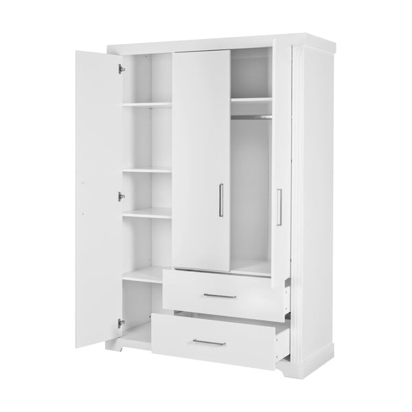 Biała szafa dziecięca 139x199 cm Maxi – Roba-image-2