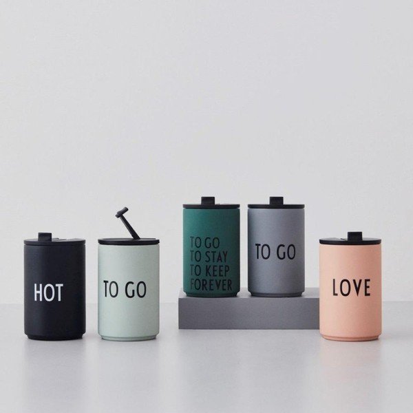 Zielony kubek termiczny 350 ml To Go – Design Letters-image-1