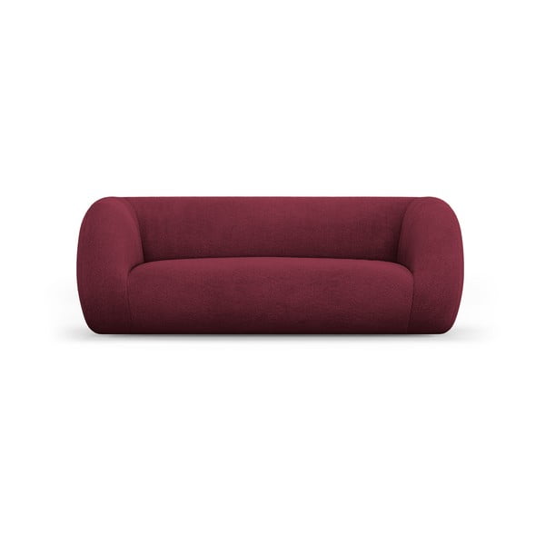 Bordowa sofa z materiału bouclé 210 cm Essen – Cosmopolitan Design