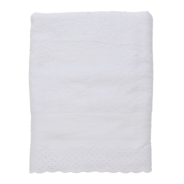 Biały ręcznik Clayre & Eef Barrande, 140 x 70 cm