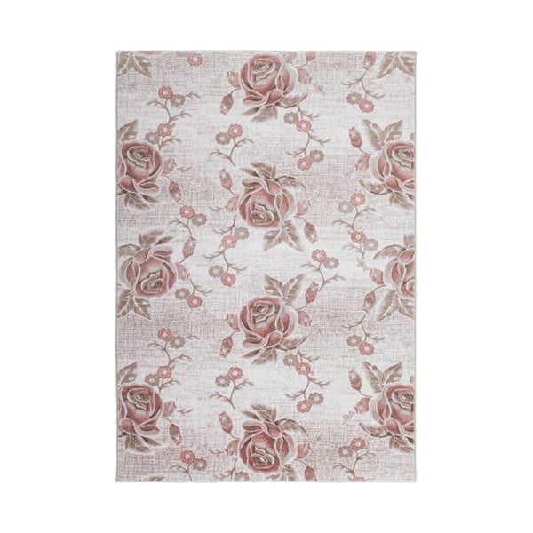 Różowy dywan Kayoom Lace, 80x300 cm