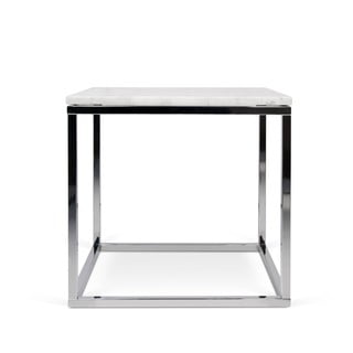 Biały stolik w dekorze marmuru TemaHome Prairie Marble