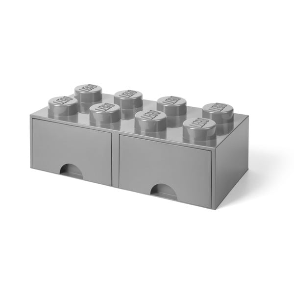 Szary pojemnik z 2 szufladami LEGO®-image-1