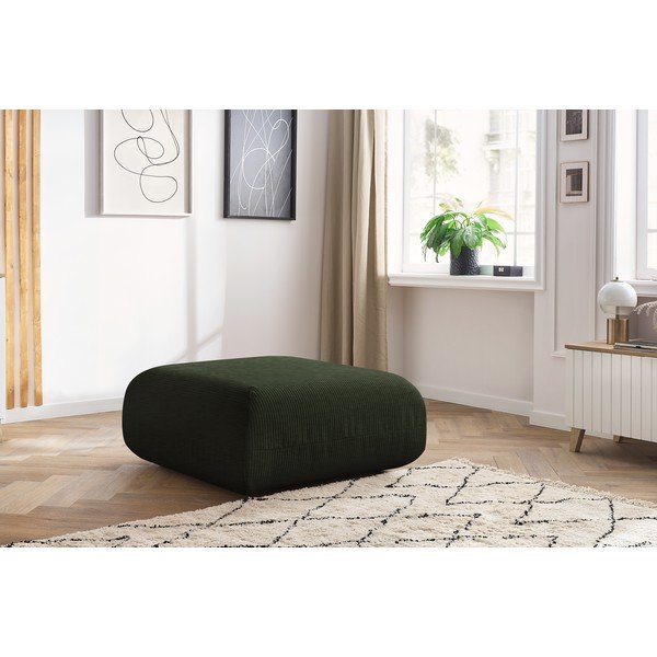 Zielony sztruksowy podnóżek Lecomte – Bobochic Paris-image-1