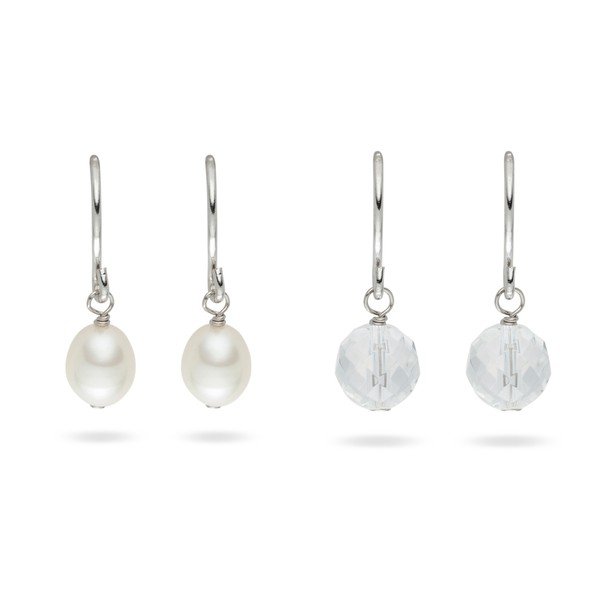 Kolczyki Yamato Pearls Sterling Silver Glass