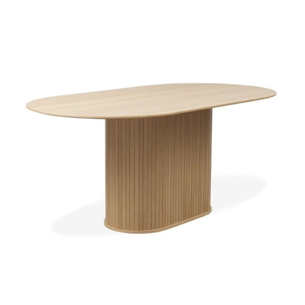 Stół z blatem w dekorze dębu 95x180 cm Nola – Unique Furniture-image-3