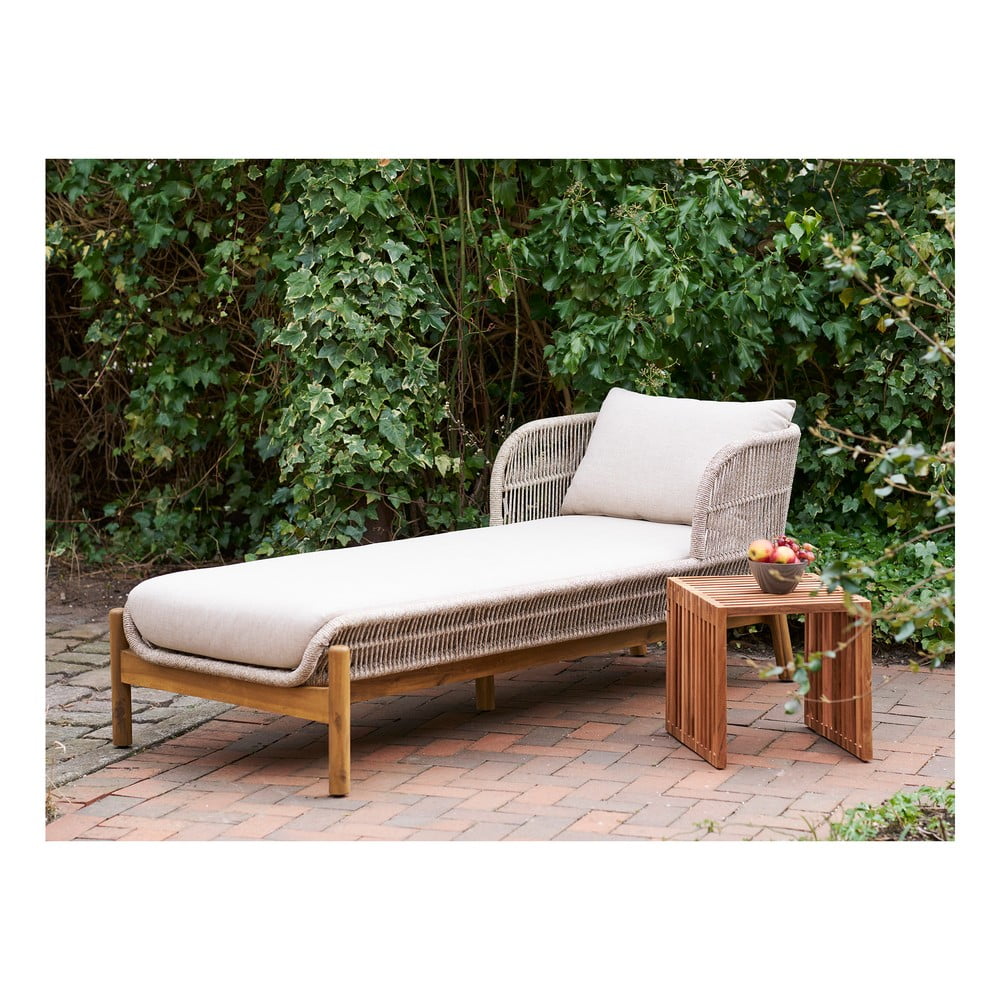 Stolik z litego drewna tekowego 40x40 cm Pego – House Nordic (zdjęcie 6)