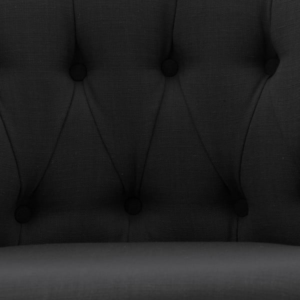 Czarne krzesło z kółkami Vivonita Maggi-image-4