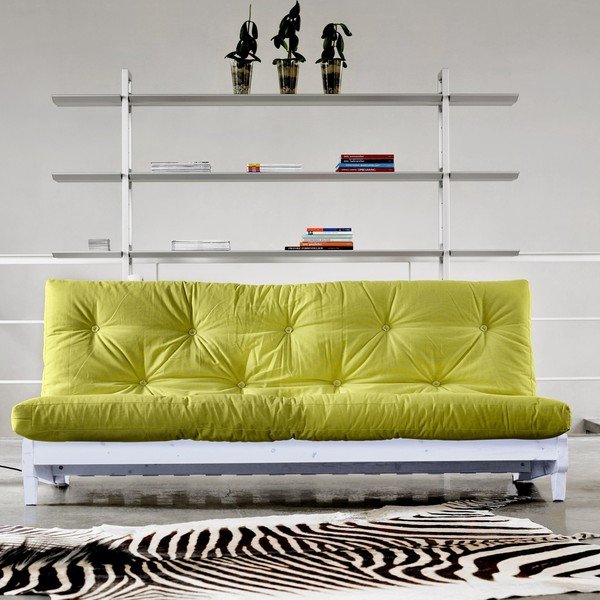 Sofa rozkładana Karup Fresh White/Pistacie-image-1