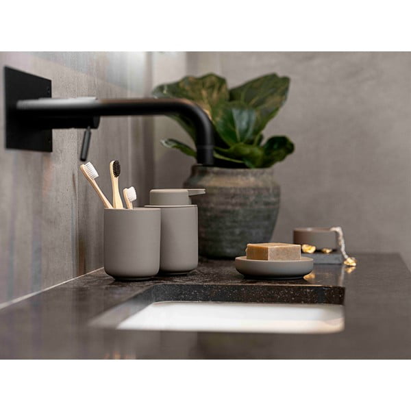 Dozownik mydła z kamionki brązowej 0,25 l Ume - Zone-image-1