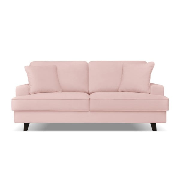 Jasnoróżowa sofa 3-osobowa Cosmopolitan design Berlin