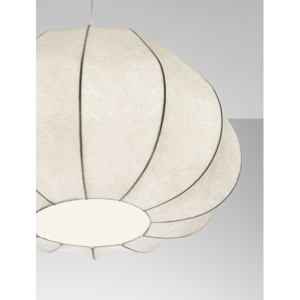 Tekstylna lampa wisząca w matowym białym kolorze ø 50 cm Bora – Nova Luce-image-2