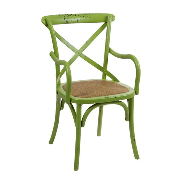 Zielone krzesło drewniane Santiago Pons Monolo
