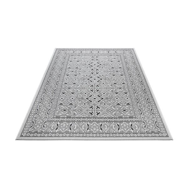 Czarno-beżowy dywan zewnętrzny NORTHRUGS Cuadrado, 140x200 cm-image-4