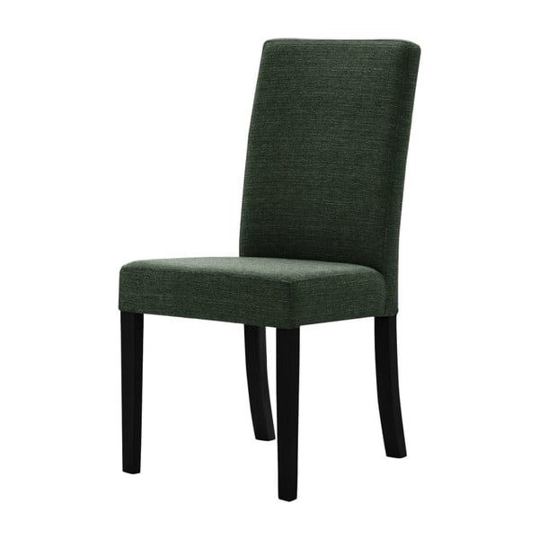 Zielone krzesło z czarnymi nogami Ted Lapidus Maison Tonka
