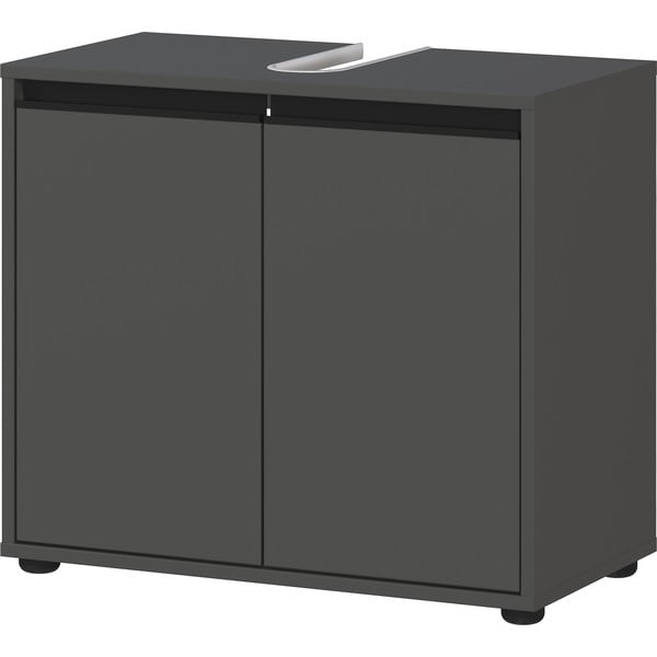 Antracytowa szafka pod umywalkę 63x55 cm Lemont – Germania-image-2