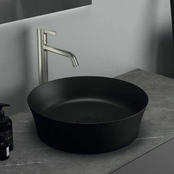 Ceramiczna okrągła umywalka w kolorze matowej czerni ø 40 cm Ipalyss – Ideal Standard-image-1