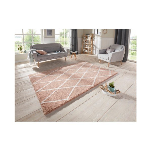 Różowy dywan Elle Decoration Passion Abbeville, 160x230 cm-image-1