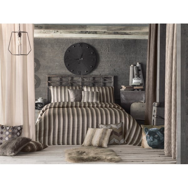 Pikowana narzuta i 2 poszewki na poduszkę Mike & Co. NEW YORK Luxury, brązowy