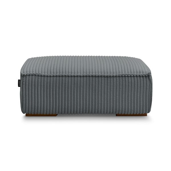 Ciemnoszary sztruksowy podnóżek Chelsea – Bobochic Paris