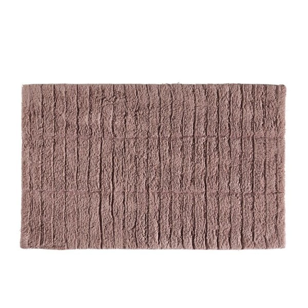 Różowy dywanik łazienkowy 80x50 cm Tiles − Zone