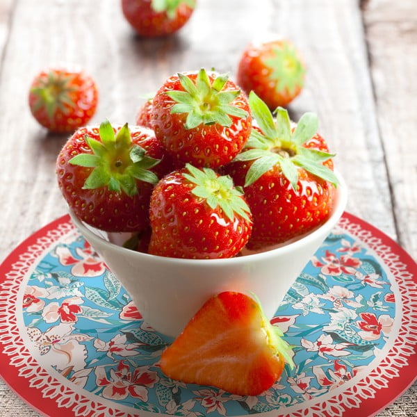 Zestaw 2 mat stołowych Strawberries