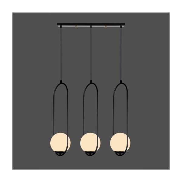 Czarna lampa wisząca Squid Lighting Arch, wys. 146 cm-image-1