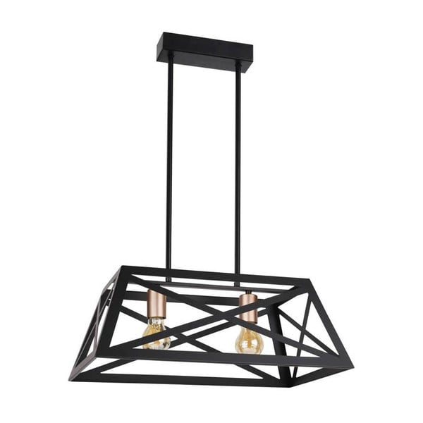 Czarna metalowa lampa wisząca 32x51 cm Origami – Candellux Lighting