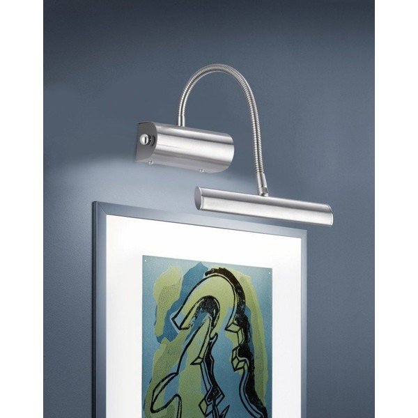 Kinkiet LED z elastyczną konstrukcją/ze ściemniaczem w kolorze srebra Curtis – Trio-image-1