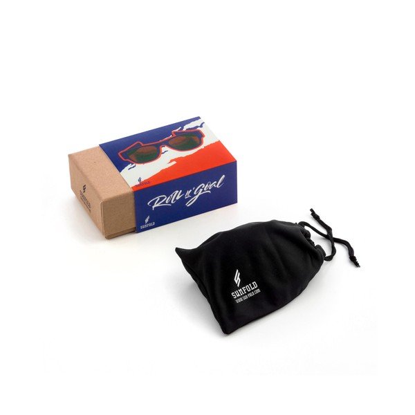 Niebieskie zwijane okulary przeciwsłoneczne InnovaGoods Sunfold France World Cup-image-3